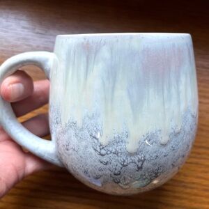 American Atelier Stoneware Mug Coffee Cup Hand Painted 20 oz.